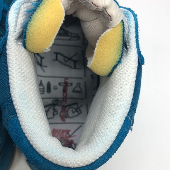 Mens Nike SB Zoom Blazer Mid PRM Plus Blue/Gum DV5468-300 USED Size 9.5 - Picture 7 of 13